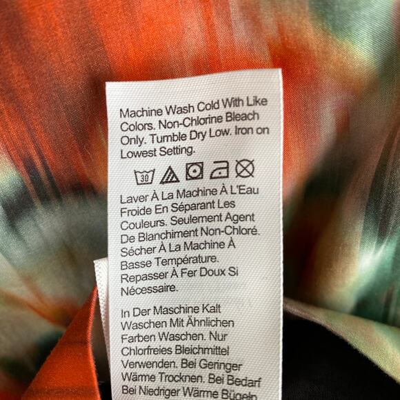 NWT J. Crew Liberty® Hazy Days Dress Size 6 Red Black Cotton Midi Puff Sleeve - Picture 12 of 14